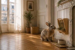 Foin & distributeurs lapin