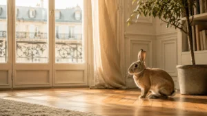 Lapin en appartement