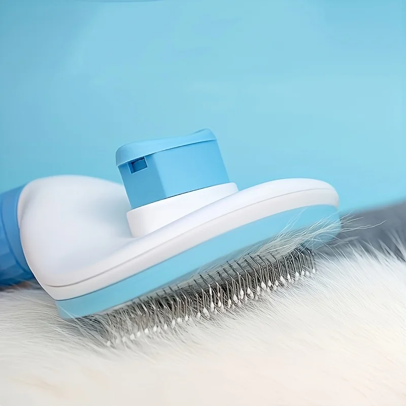 Brosse de toilettage à un bouton pour chien et chat – Image 3