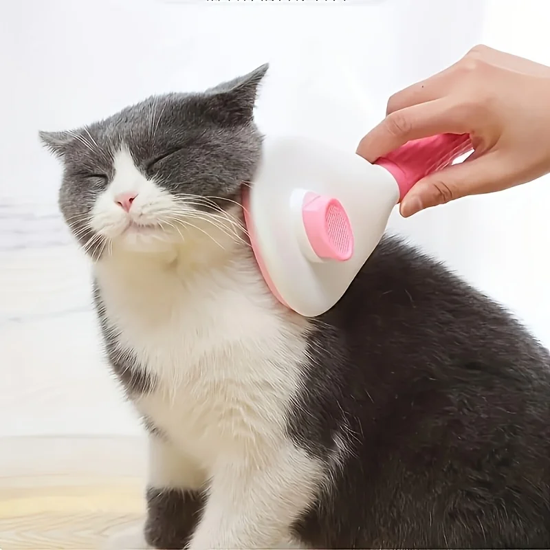 Brosse de toilettage à un bouton pour chien et chat – Image 5